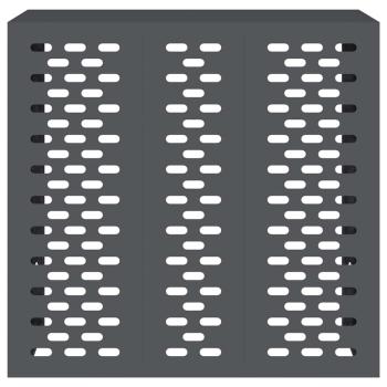 Klimaanlagenabdeckung in Anthrazit 110x50x105 cm aus Stahl