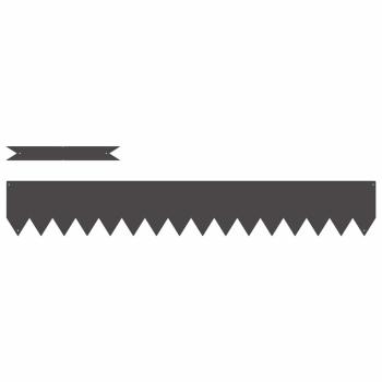 Rasenbegrenzungen 20 Stück Schwarz 100x0,5x15 cm Stahl