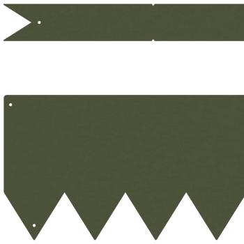 Rasenränder 10 Stück Olivgrün 100x0,5x15 cm Stahl