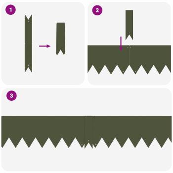 Rasenränder 10 Stück Olivgrün 100x0,5x15 cm Stahl