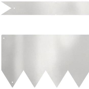 Rasenabschottungen 10 Stück 100x0,5x15 cm Edelstahl