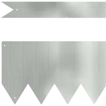 Rasenrandsteine 10 Stück 100x0,5x15 cm Verzinkter Stahl