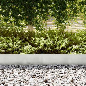 Rasenrandsteine 20 Stück 100x0,5x20 cm Edelstahl