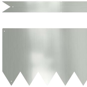 Rasenbegrenzungen 10 Stück 100x0,5x20 cm Galvanisierter Stahl