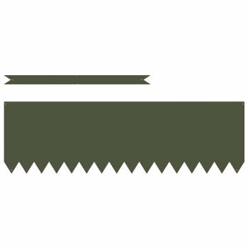 Rasenbegrenzungen 10 Stück Olivgrün 100x0,5x30 cm Stahl