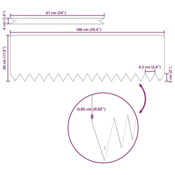 Rasenbordüren 20 Stück 100x0,5x30 cm Verzinkter Stahl