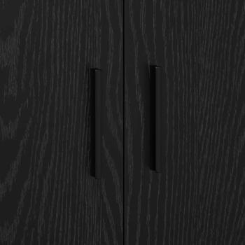 Aufbewahrungsschrank Schwarz 127x41x40 cm Holzwerkstoff