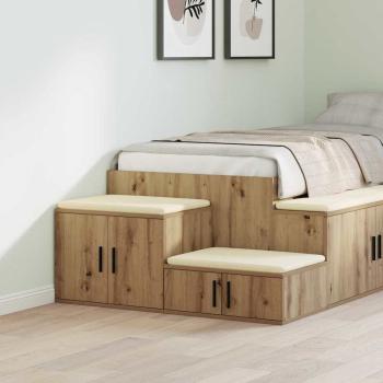 ARDEBO.de - Aufbewahrungsschrank Artisan Eiche 127x41x40 cm Holzwerkstoff