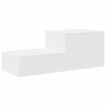Aufbewahrungsschrank weiß 118x41x40 cm aus Holzwerkstoff