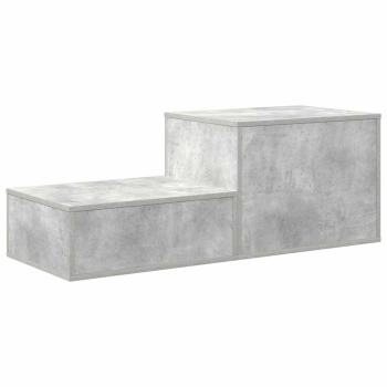 Aufbewahrungsschrank Beton Grau 118x41x40 cm Engineered Wood