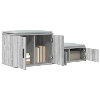 Aufbewahrungsschrank Grau Sonoma 118x41x40 cm Holzwerkstoff