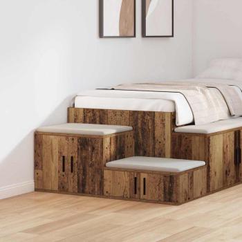 ARDEBO.de - Lagerregal aus Altholz 118x41x40 cm Ingenieurholz