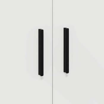 Stauraum-Schrank in Weiß, 108x41x40 cm, aus Ingenieurholz