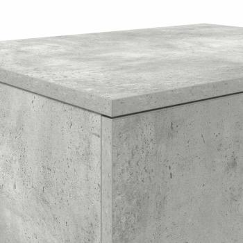 Aufbewahrungsschrank Beton Grau 108x41x40 cm aus Holzwerkstoff