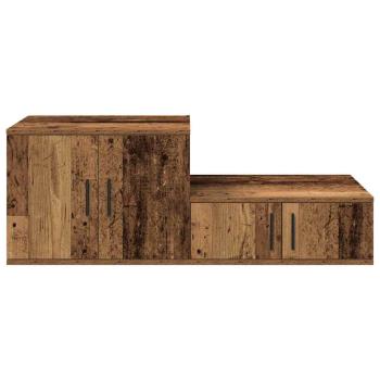 Aufbewahrungsschrank aus altem Holz 108x41x40 cm, Ingenieurholz