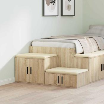 ARDEBO.de - Stauraum-Schrank aus Sonoma-Eiche 103x41x40 cm, Spanplatte