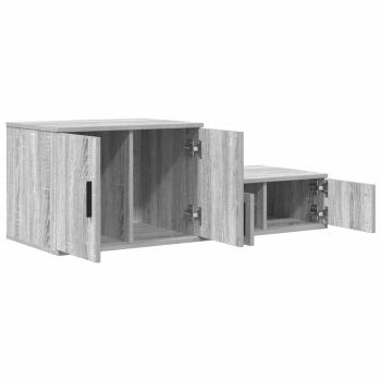 Aufbewahrungsschrank in Grau Sonoma 103x41x40 cm aus Holzwerkstoff