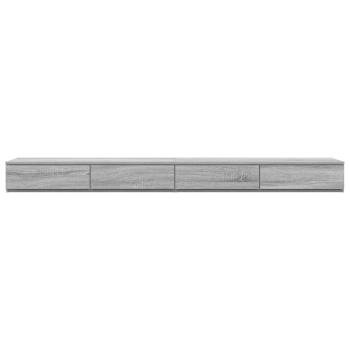 Bett-Schubladen Grau Sonoma 200x36,5x16,5 cm Holzwerkstoff