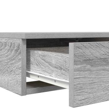 Bett-Schubladen Grau Sonoma 200x36,5x16,5 cm Holzwerkstoff