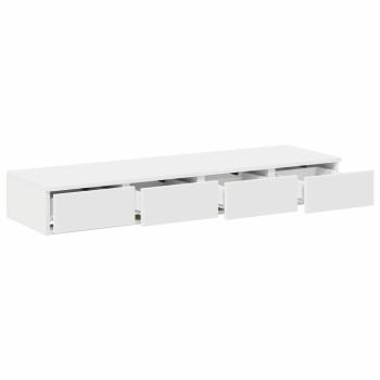 Bett-Schubladen Weiß 120x36,5x16,5 cm Spanplatte