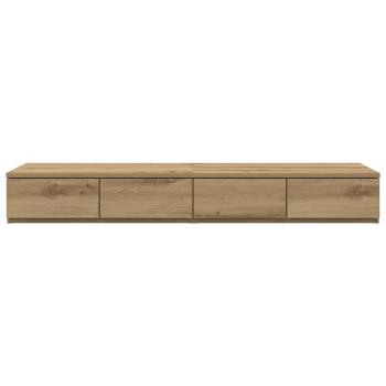 Bett mit Schubladen Artisan Eiche 120x36,5x16,5 cm Holzwerkstoff