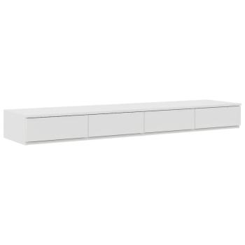Nachttische Weiß MDF 140 x 36.5 x 16.5 cm Nachttisch Rechteckig