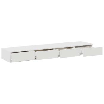 Nachttische Weiß MDF 140 x 36.5 x 16.5 cm Nachttisch Rechteckig