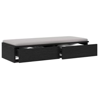 Bett-Schubladen Schwarz 75x36,5x16,5 cm Holzwerkstoff