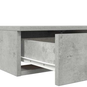 Nachttische Beton grau Holzwerkstoff 160 x 36,5 x 16,5 cm