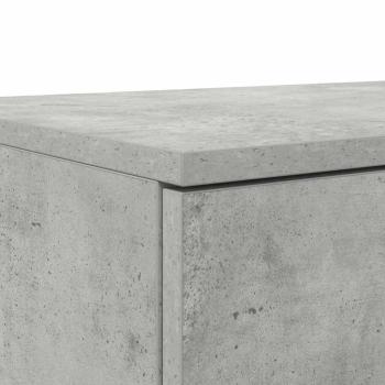 Nachttische Beton grau Holzwerkstoff 160 x 36,5 x 16,5 cm