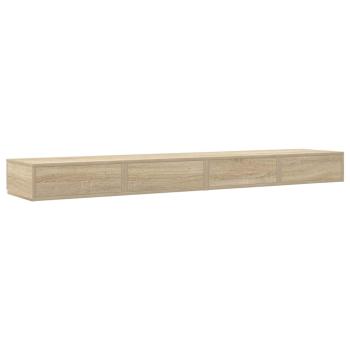 Bett mit Schubladen Sonoma Eiche 180x36,5x16,5 cm aus Holzwerkstoff