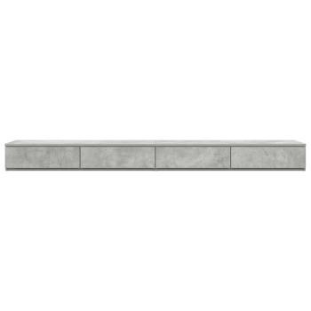Bett Schubladen Beton Grau 180x36,5x16,5 cm Holzwerkstoff