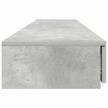 Bett Schubladen Beton Grau 180x36,5x16,5 cm Holzwerkstoff