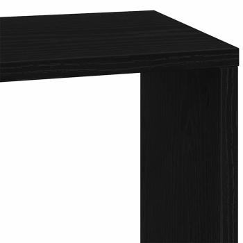Bücherregal 5-stöckig Schwarz Eiche 45x23,5x162,5 cm Holzwerkstoff