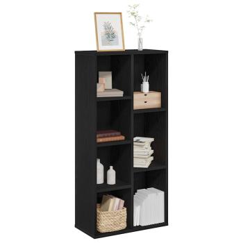 Bücherregal Schwarze Eiche 50x25x105 cm Holzwerkstoff
