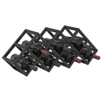 Weinregal für 9 Flaschen, 63x16,5x25 cm, pulverbeschichteter Stahl