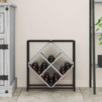 Weinregale Graues Sonoma Spanplatte Klein Rechteckig Modern