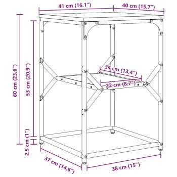 Beistelltisch Alteiche 41x40x60 cm Holzwerkstoff