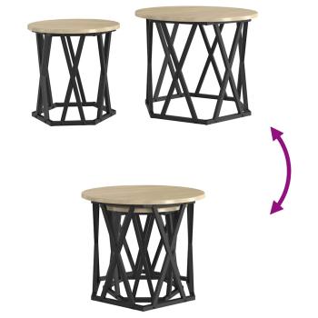 Nesting Beistelltische 2 Stk. Sonoma Eiche, Engineered Wood