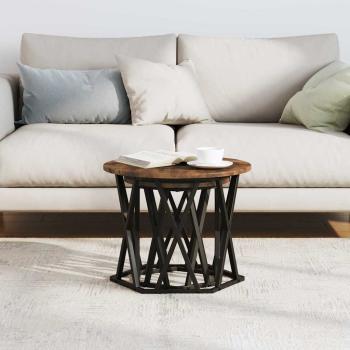 Nesting Beistelltische 2er Set aus rauchigem Eichenfurnier