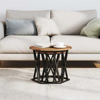 Nesting Beistelltische 2er Set aus Altholz