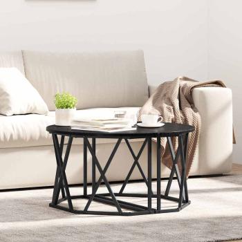 ARDEBO.de - Couchtisch Schwarz Eiche 80x80x42 cm Holzwerkstoff