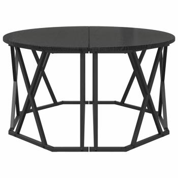 Couchtisch Schwarz Eiche 80x80x42 cm Holzwerkstoff