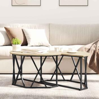 Couchtisch Sonoma Eiche 80x80x42 cm aus Holz