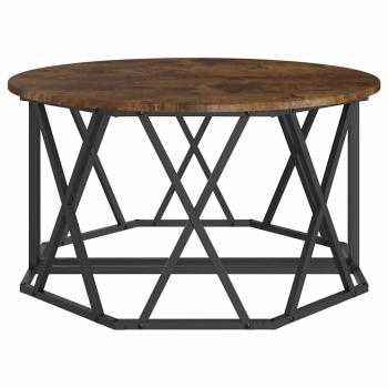 Couchtisch Raucheiche 80x80x42 cm Ingenieurholz
