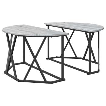 Couchtisch Grau Sonoma Verarbeitetes Holz 80 x 80 x 42 cm