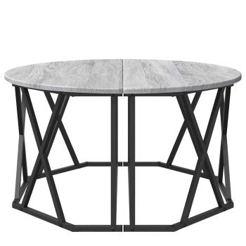 Couchtisch Grau Sonoma Verarbeitetes Holz 80 x 80 x 42 cm