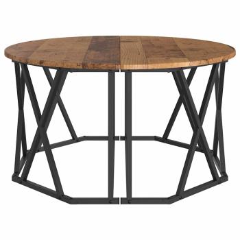 Couchtisch aus altem Holz 80x80x42 cm aus Holzwerkstoff