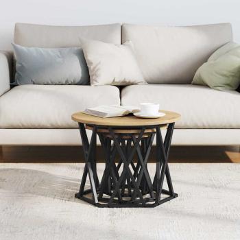 Nesting Side Tables 3 Stück Artisan Eiche Holzwerkstoff