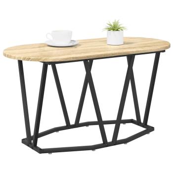 Couchtisch aus Sonoma Eiche 80x40x40,5 cm, Holzwerkstoff und Metall